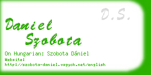 daniel szobota business card