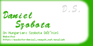 daniel szobota business card